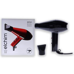 2001 High Pressure Hair Dryer - Black by Elchim for Unisex 1 Pc Hair Dryer